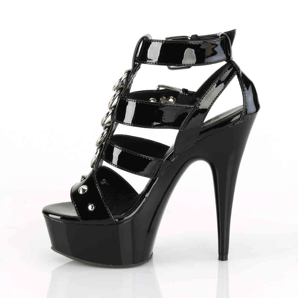 Pleaser - DELIGHT-658 Hoge hakken - Zwart